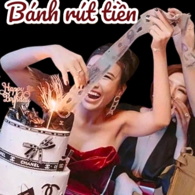 Bánh kem rút tiền