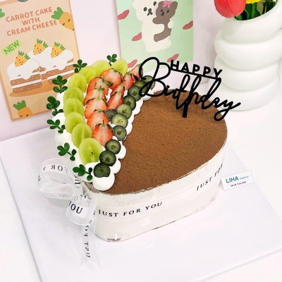 Bánh Tiramisu, Tiramatcha, mousse và set trang trí