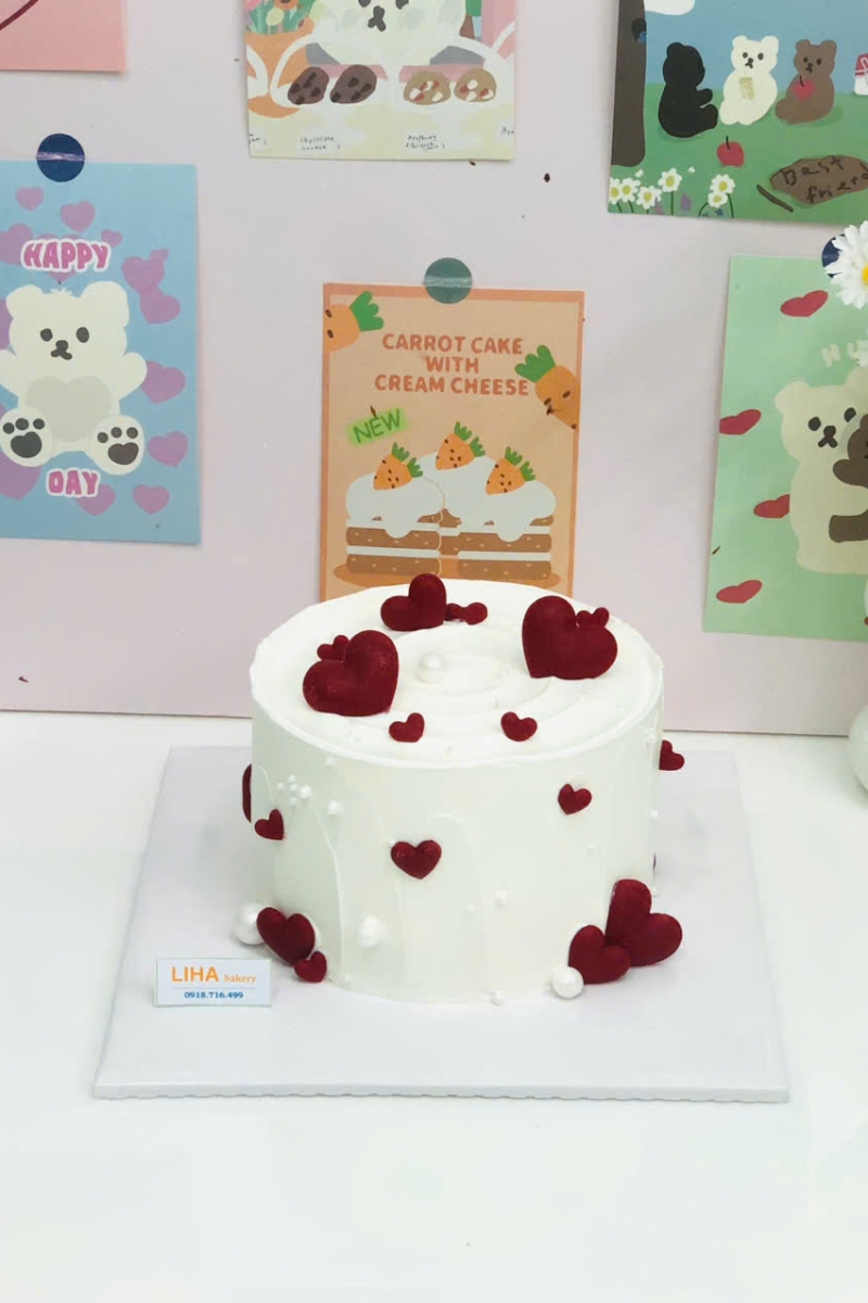 Mẫu trang trí trái tim nhỏ xinh