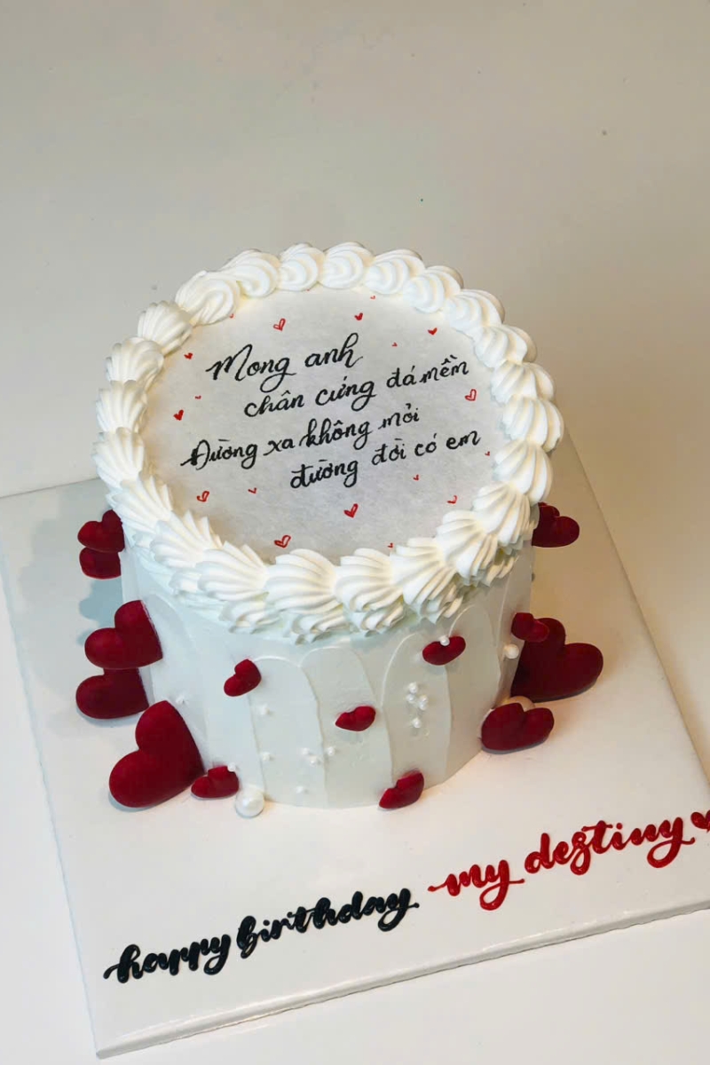 Bánh kem đốt tròn mẫu 11