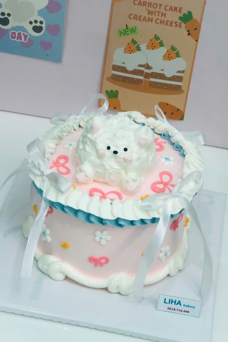 Bánh kem mẫu cừu con cute