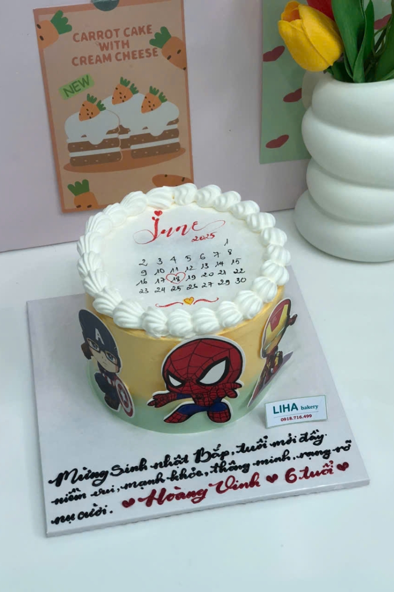 Bánh kem đốt tròn mẫu 4