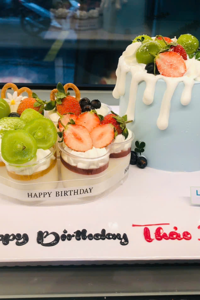 Set 4 panacotta và bánh kem 12