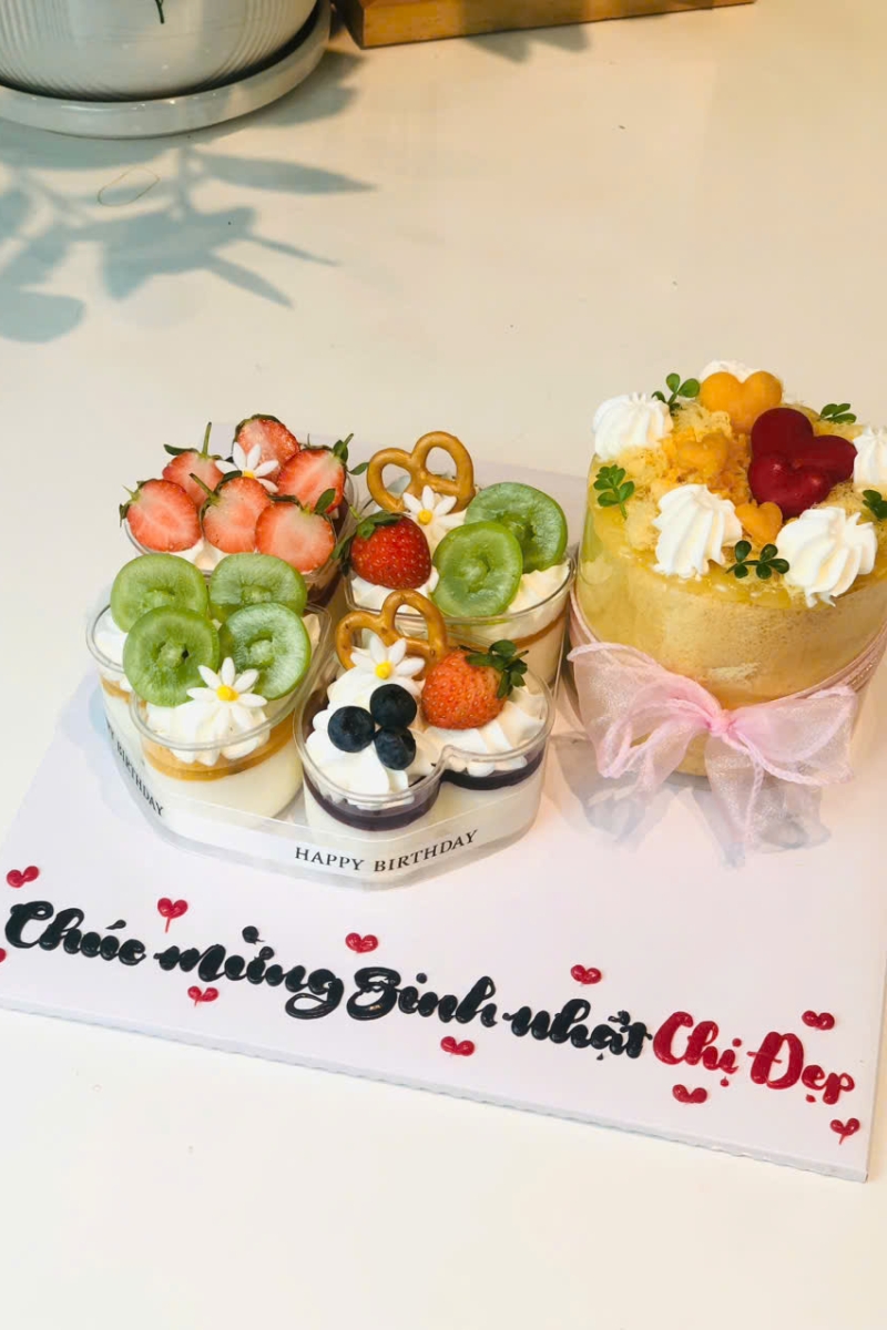 Set 4 panacotta và bông lan trứng muối 10