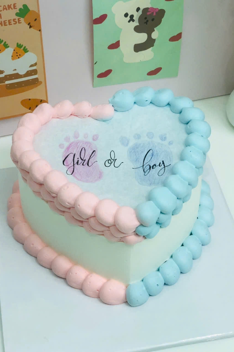 Bánh kem đốt mẫu baby