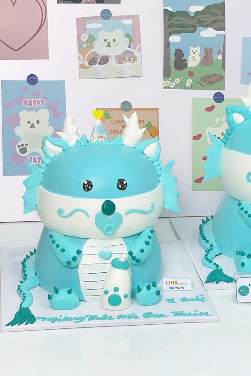 Bánh kem rồng cute