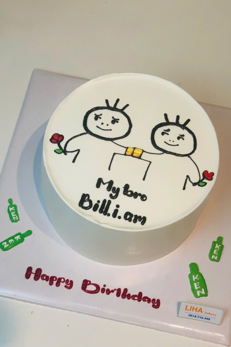 Mẫu bánh chân dung chibi vui nhộn 2