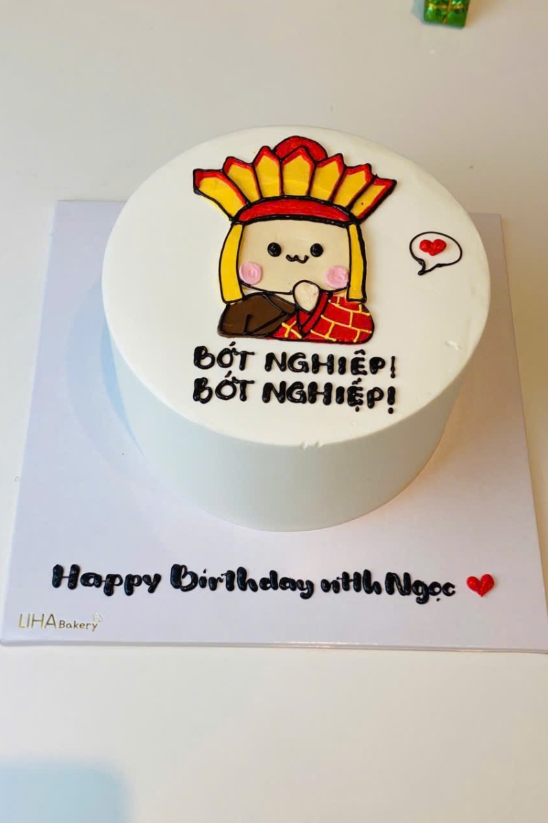 Mẫu bánh chân dung chibi vui nhộn 3