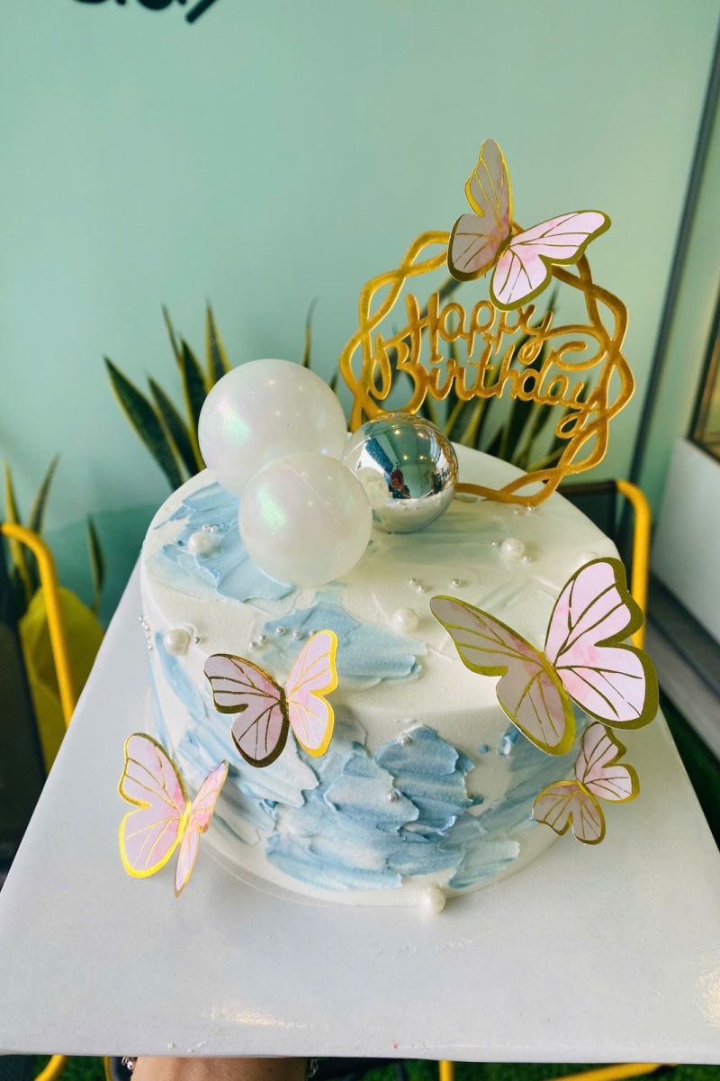 Bánh kem uyên ương hồ điệp