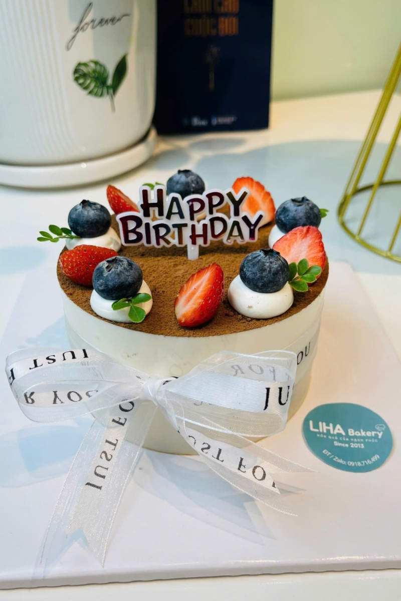 Bánh kem Tiramisu tròn mẫu 2