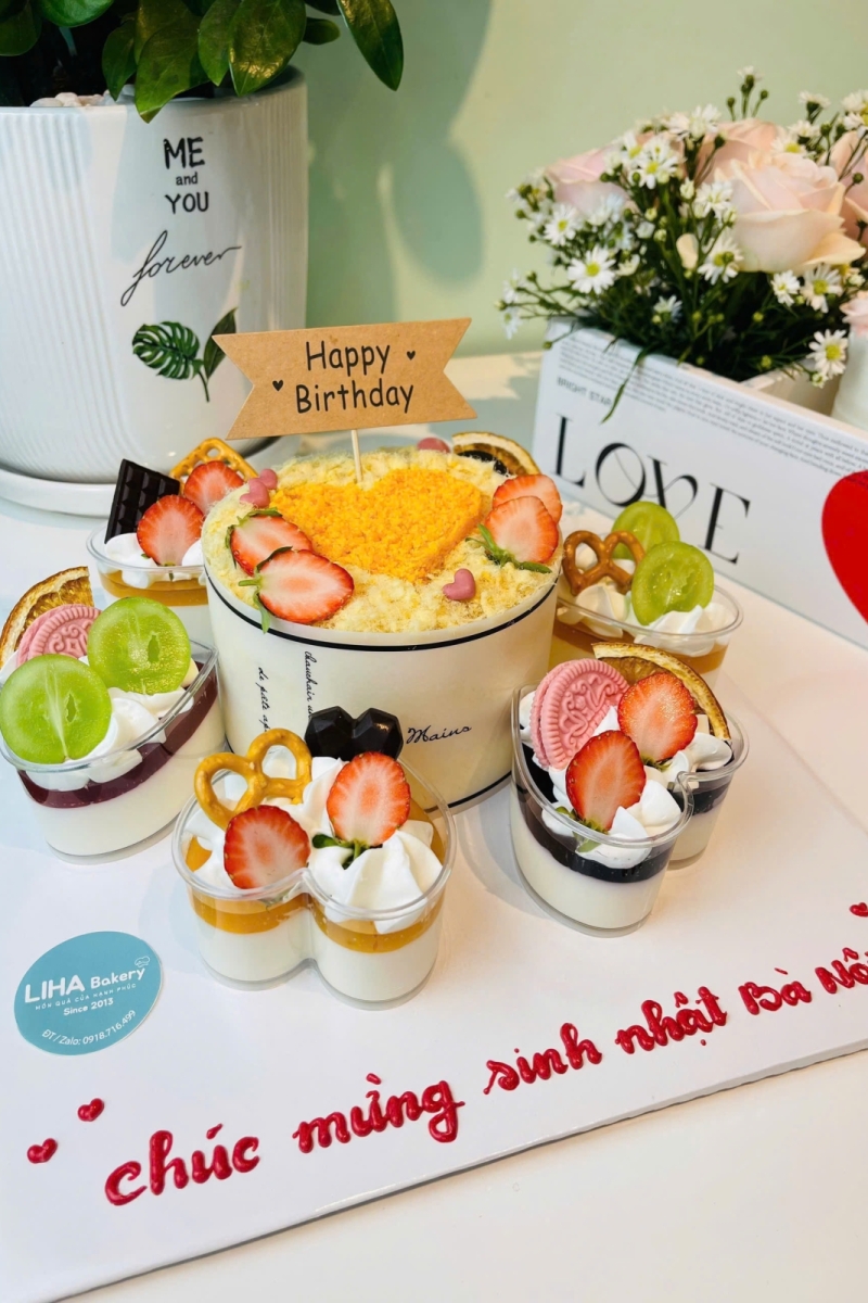 Set bông lan trứng muối 10 và 6 panacotta