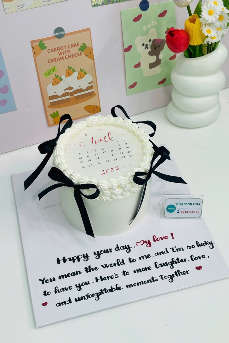 Bánh kem đốt tròn mẫu 7