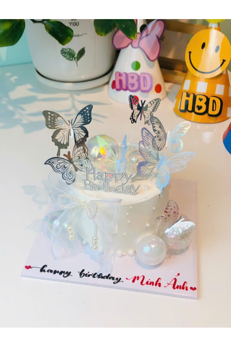 Bánh kem uyên ương hồ điệp