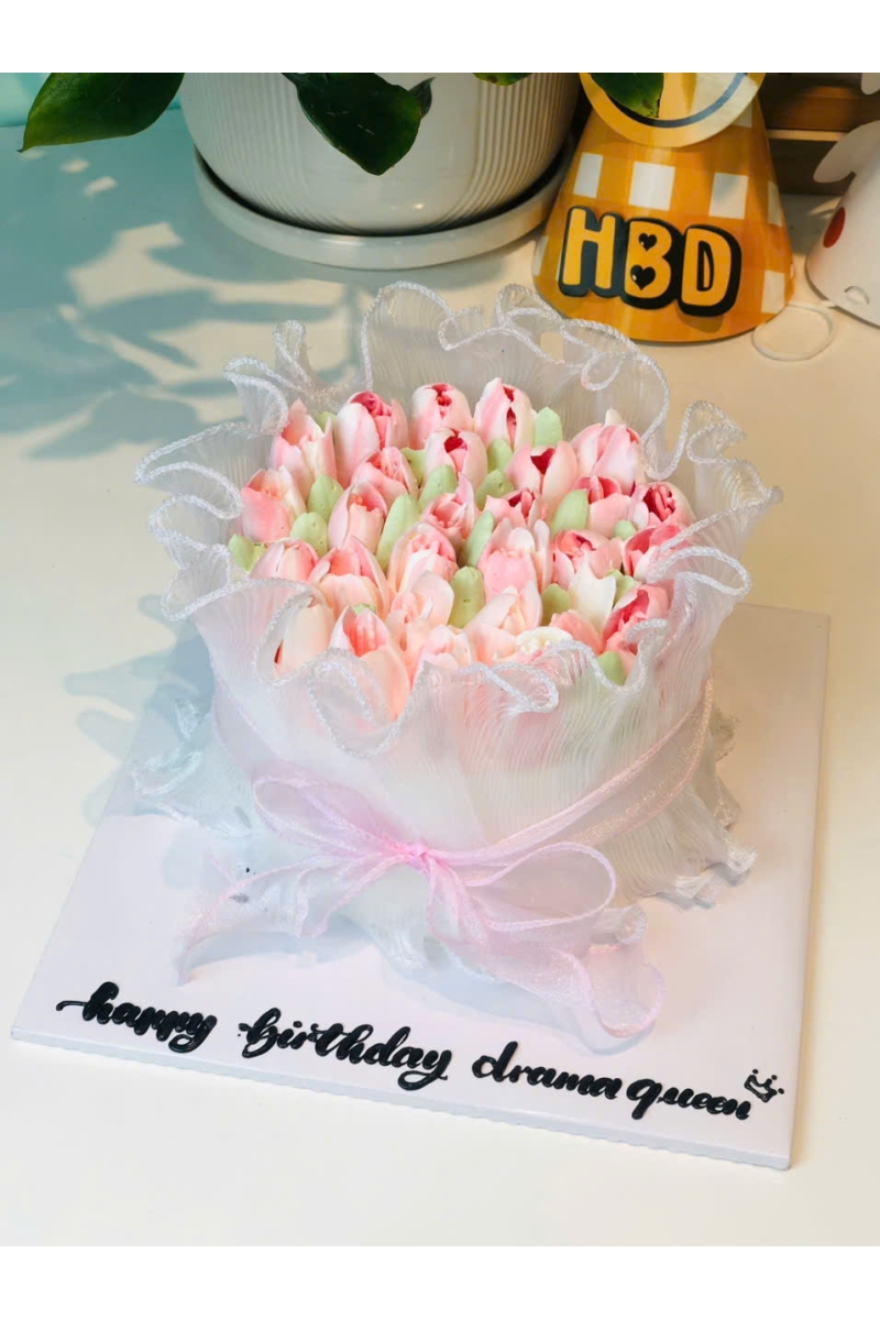 Mẫu bánh hoa tulip