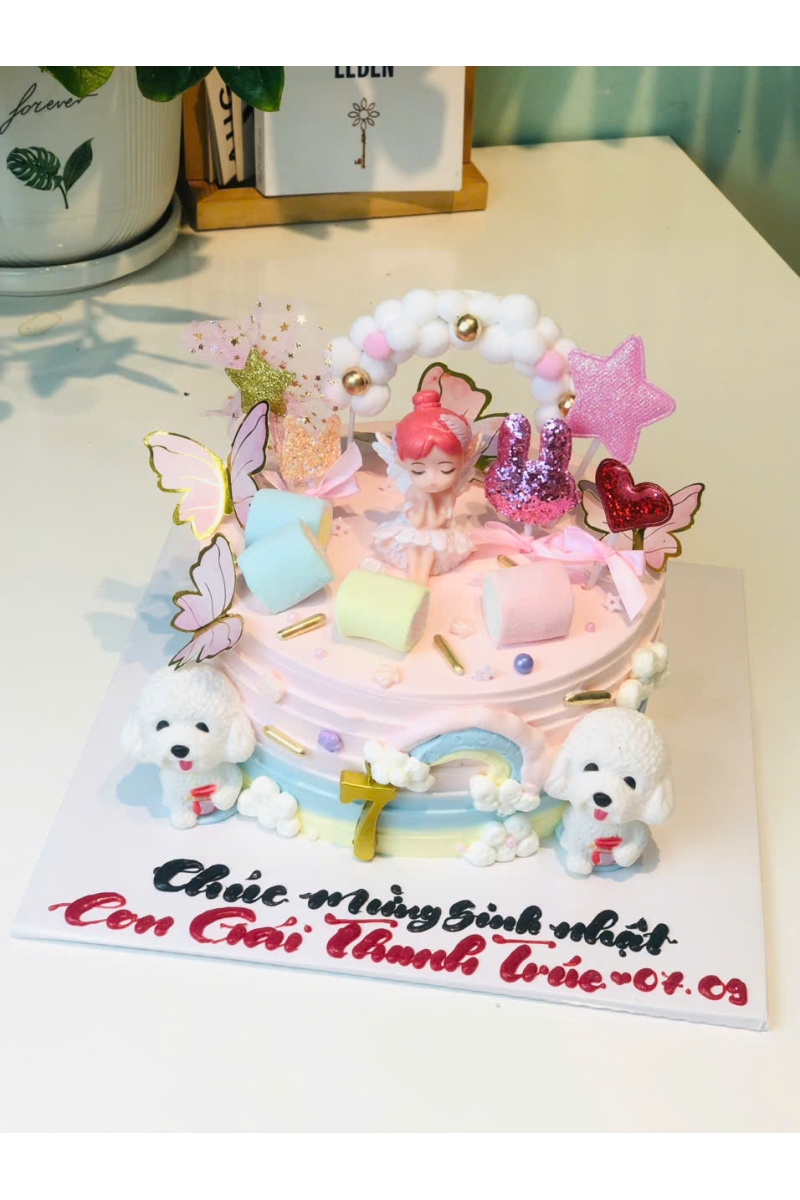 Bánh kem trang trí thiên thần