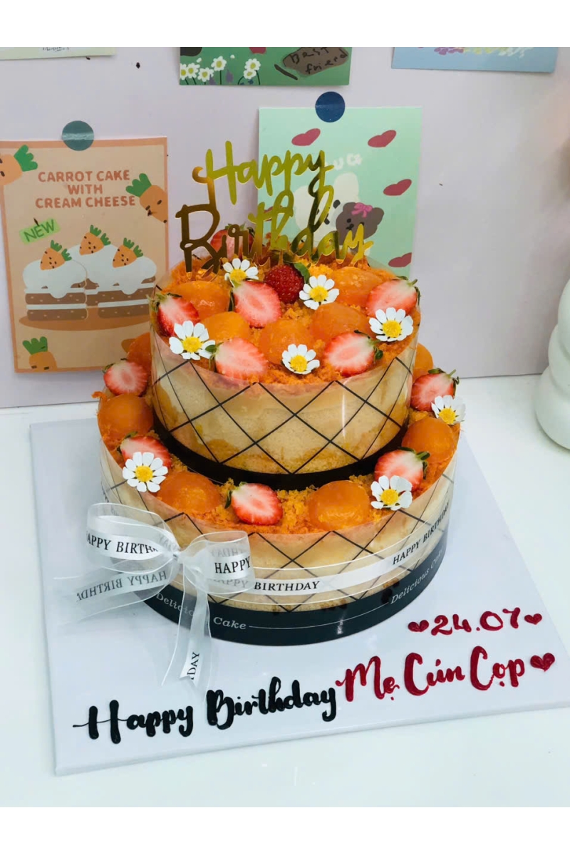 Bánh bông lan trứng muối 2 tầng