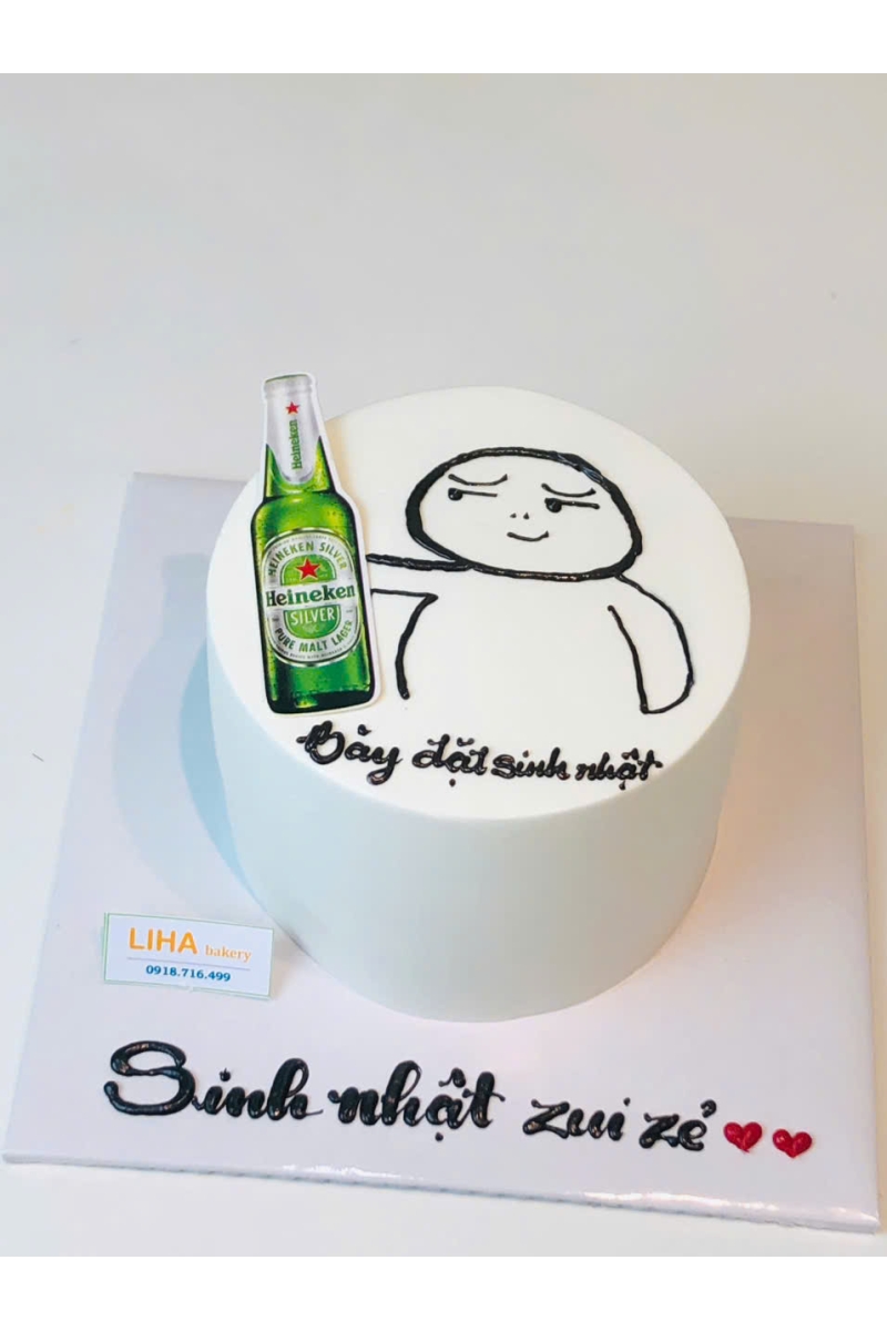 Bánh kem vẽ chibi