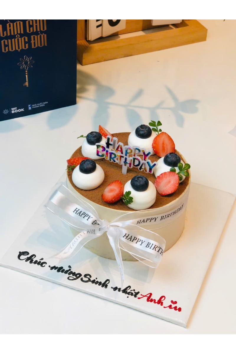 Bánh kem Tiramisu tròn mẫu 1