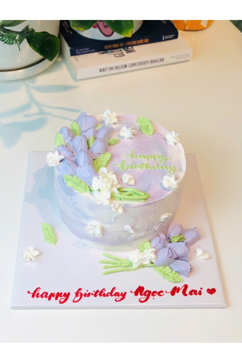 Bánh mẫu hoa theo yêu cầu