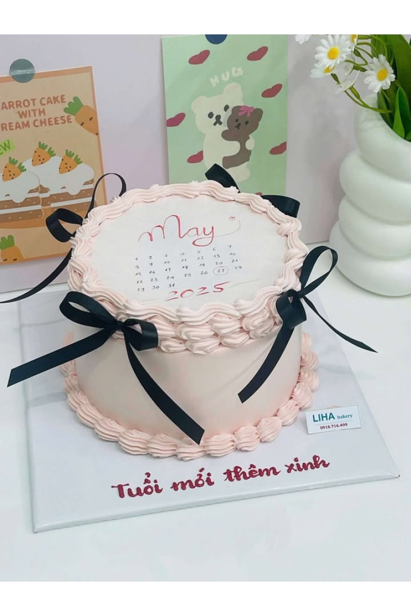 Bánh kem đốt tròn mẫu 7