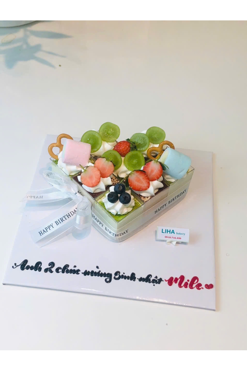 Set bánh 8 tira mini trang trí