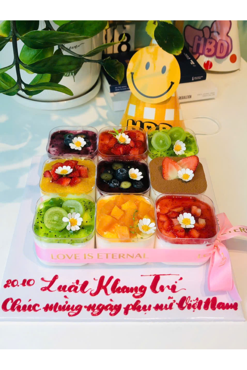 Set 9 cupcake vuông