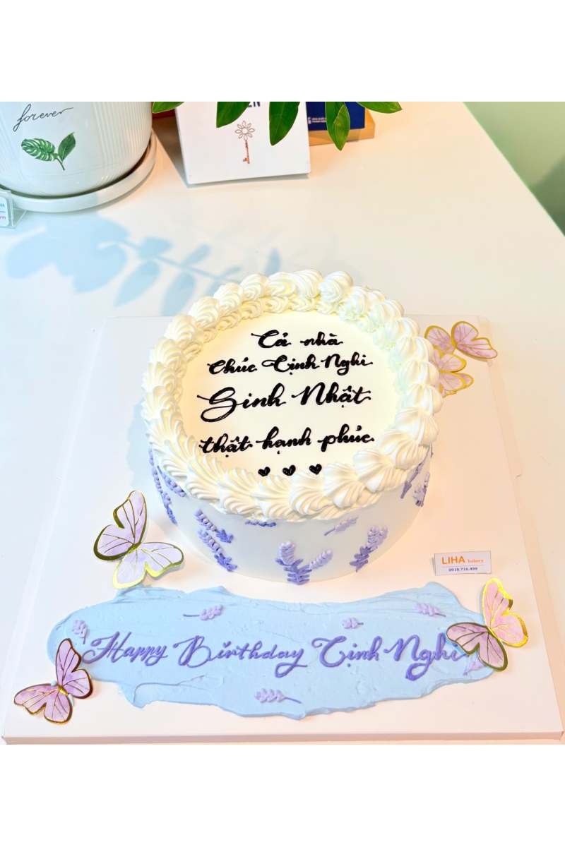 Bánh kem đốt tròn mẫu 2