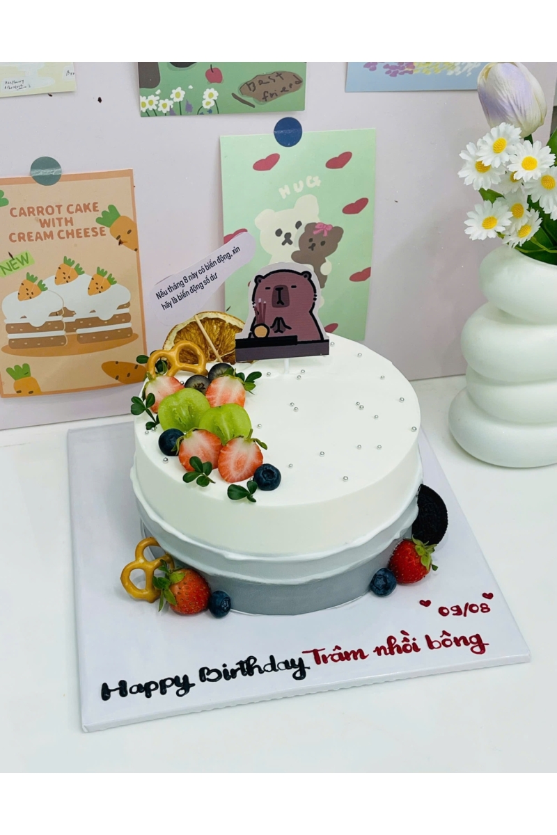 Mẫu bánh kem tươi rút tiền
