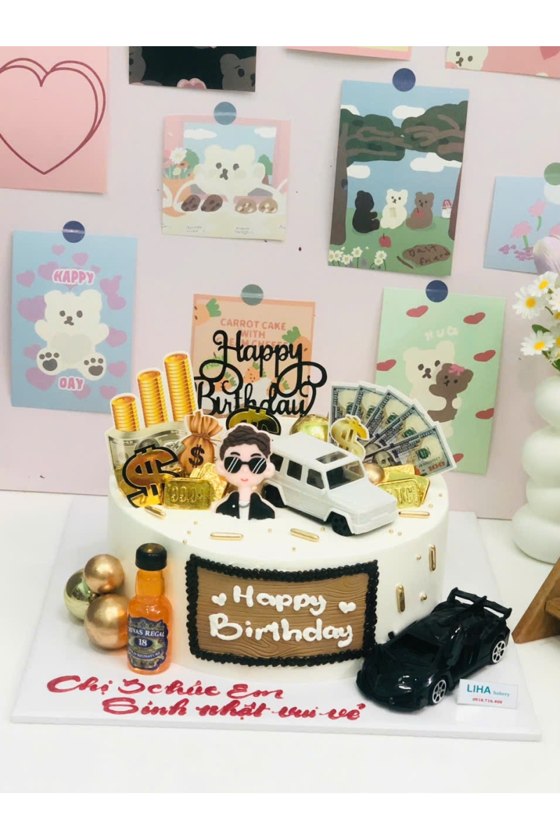 Mẫu bánh kem tươi rút tiền