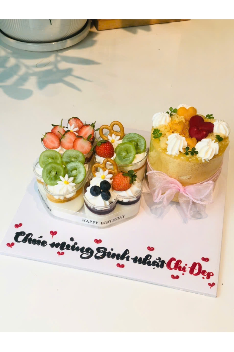 Set 4 panacotta và bông lan trứng muối 10