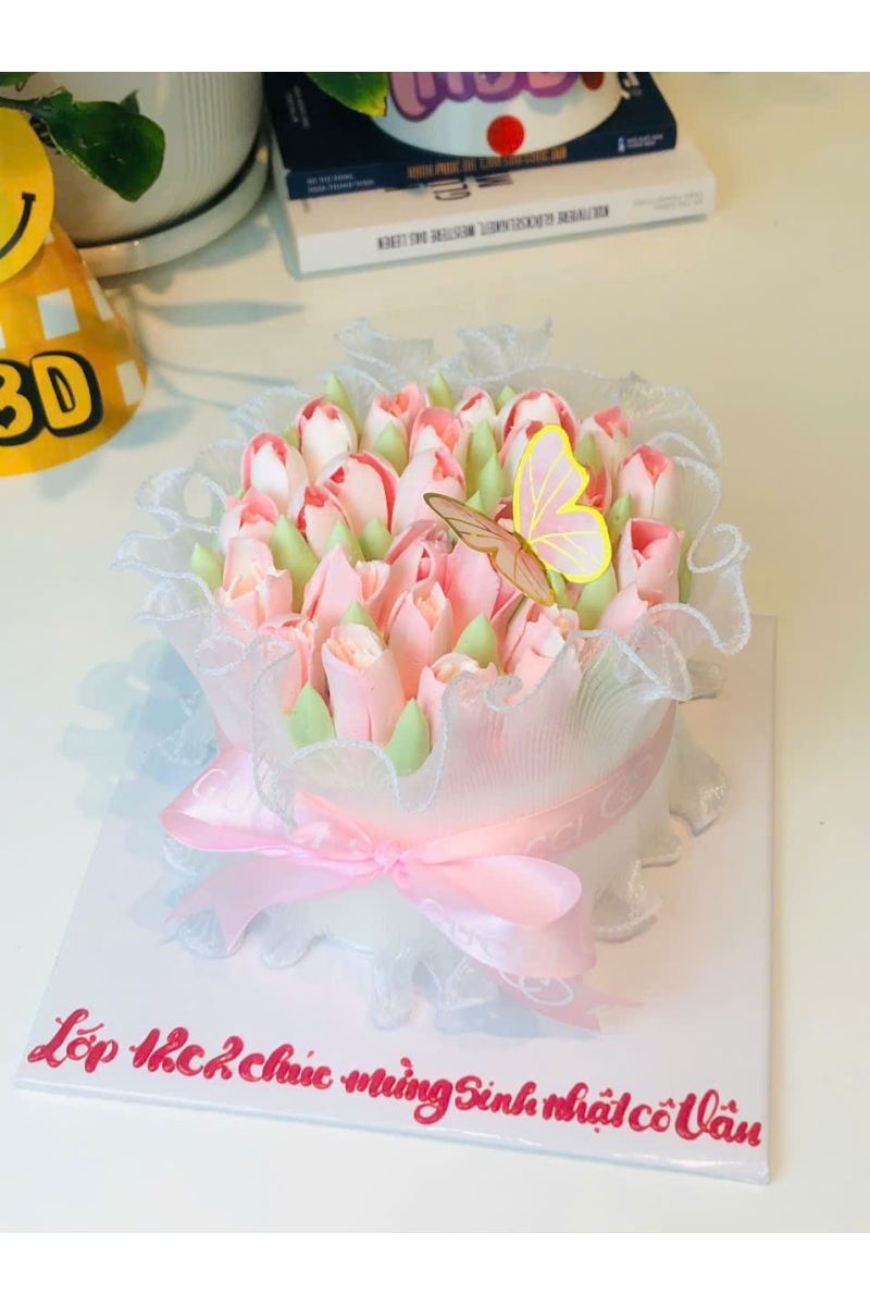 Mẫu bánh hoa tulip