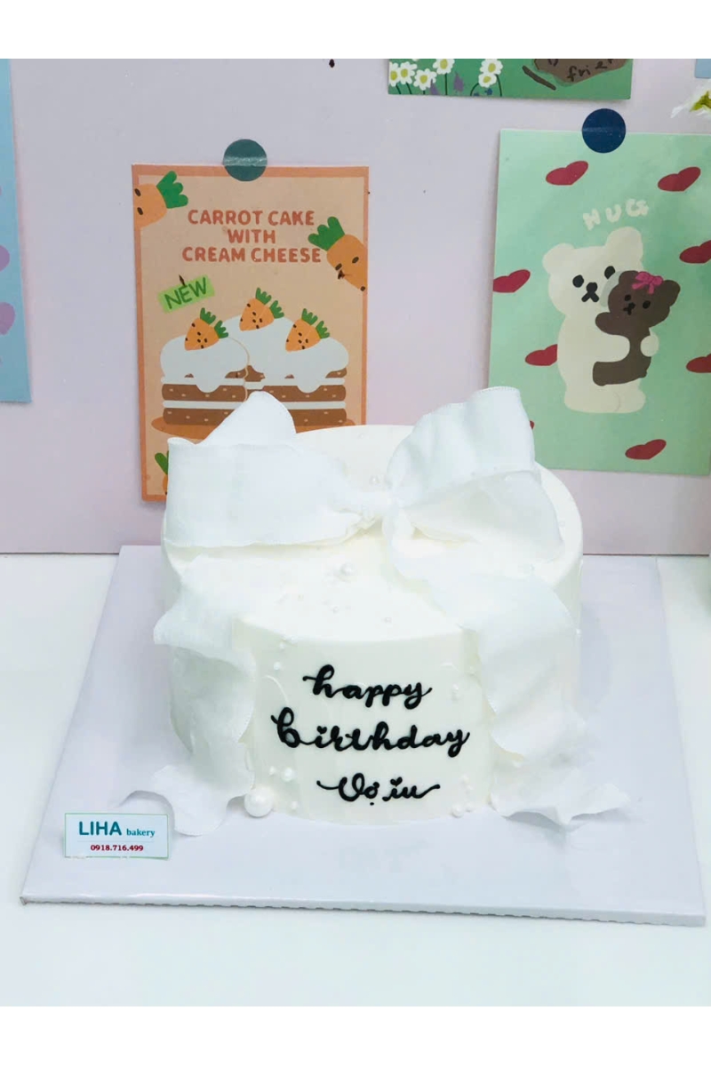 Bánh kem nữ mẫu thắt nơ