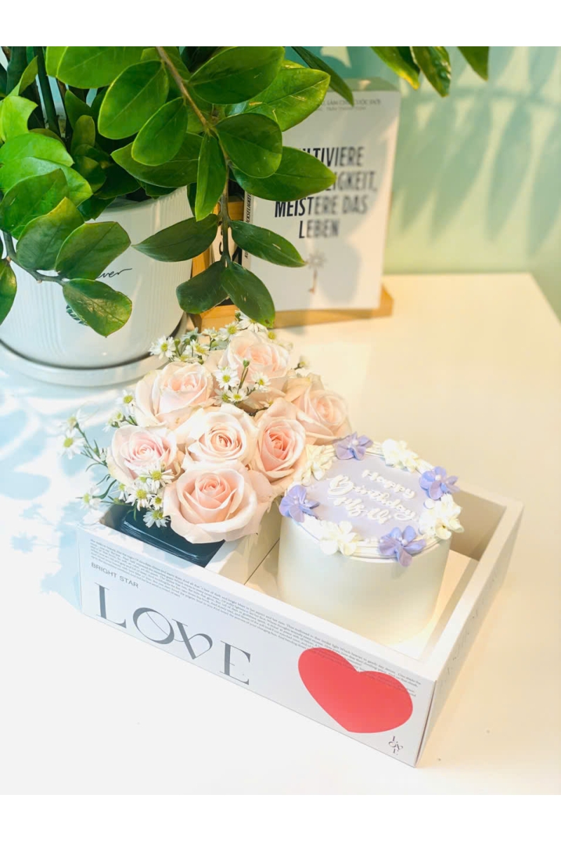 Sét Bánh và hoa hồng đơn sắc