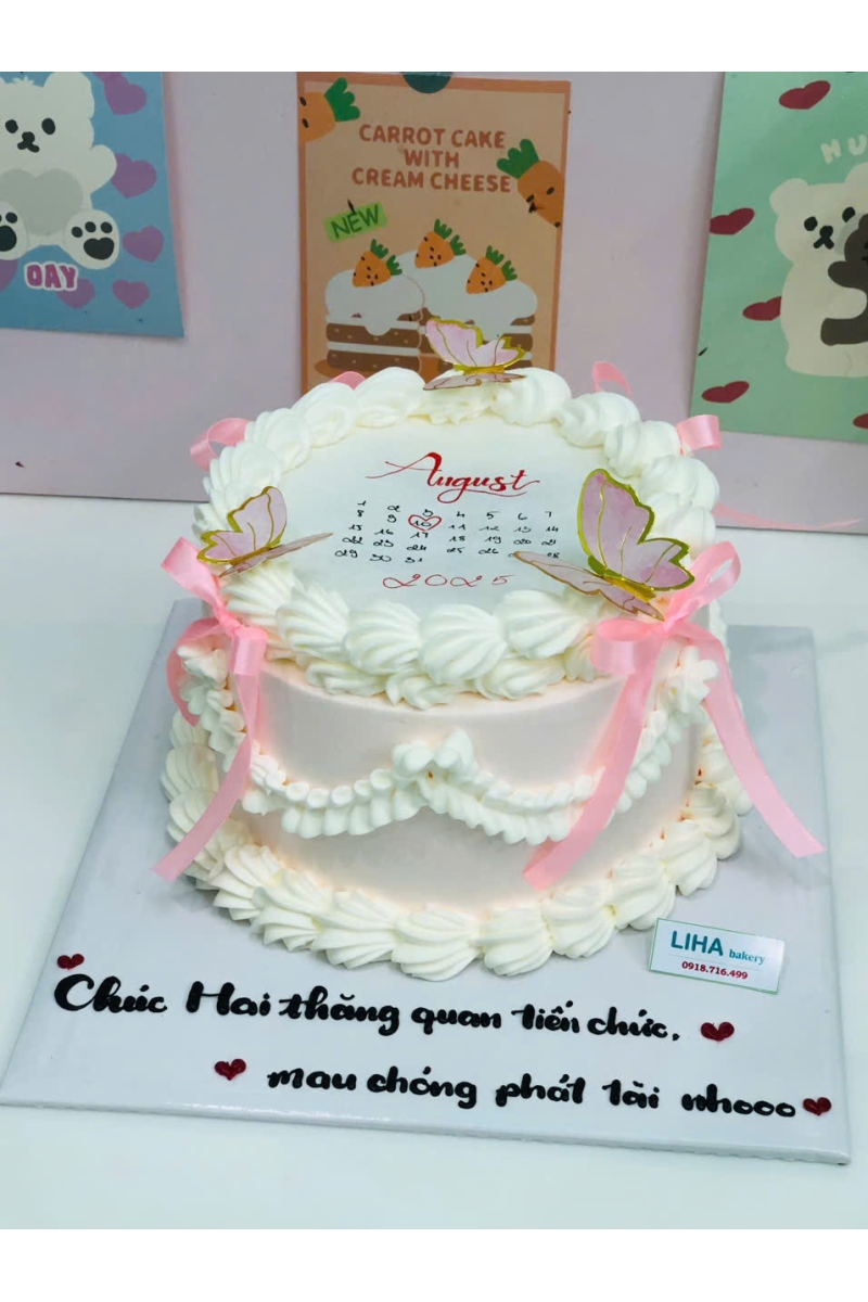 Bánh kem đốt tròn mẫu 6