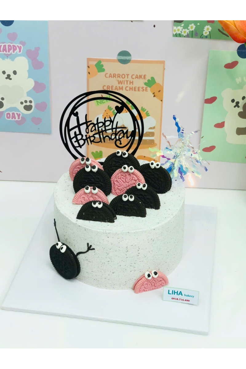 Bánh mẫu nam tròn oreo 02