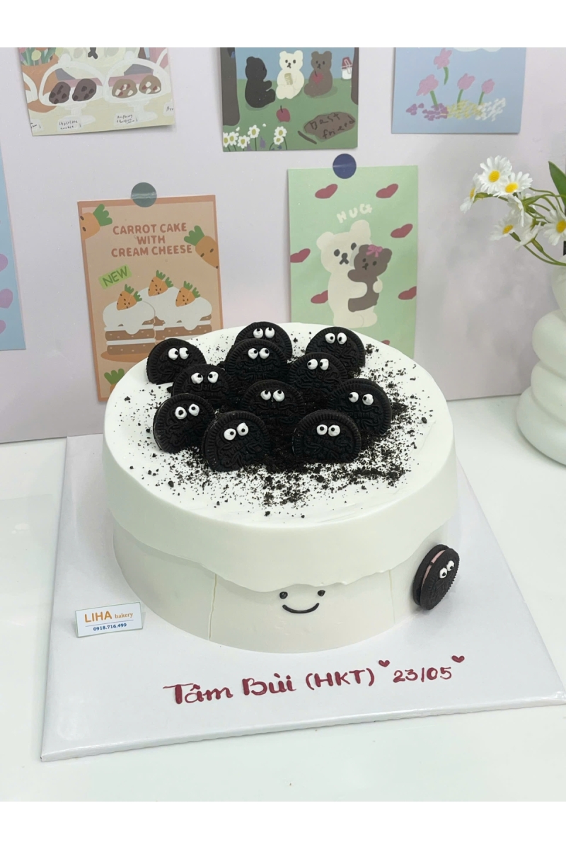 Bánh mẫu nam tròn oreo 02