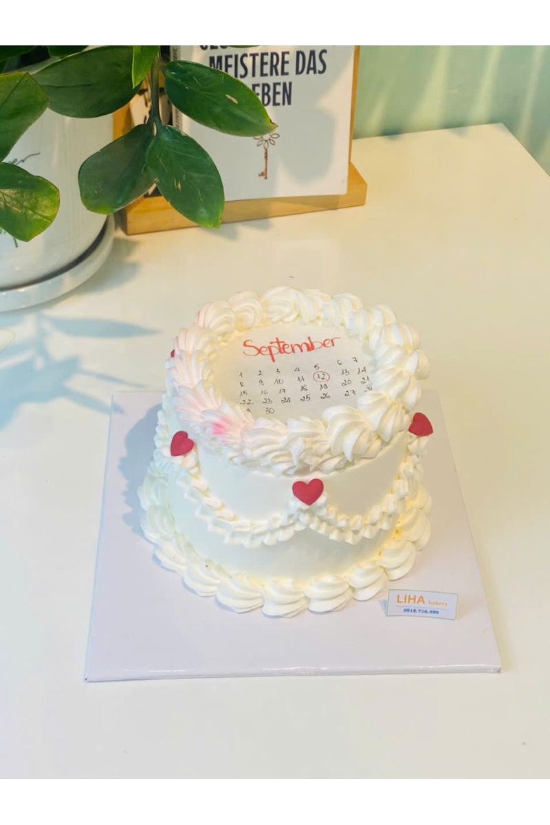 Bánh kem đốt tròn mẫu 6