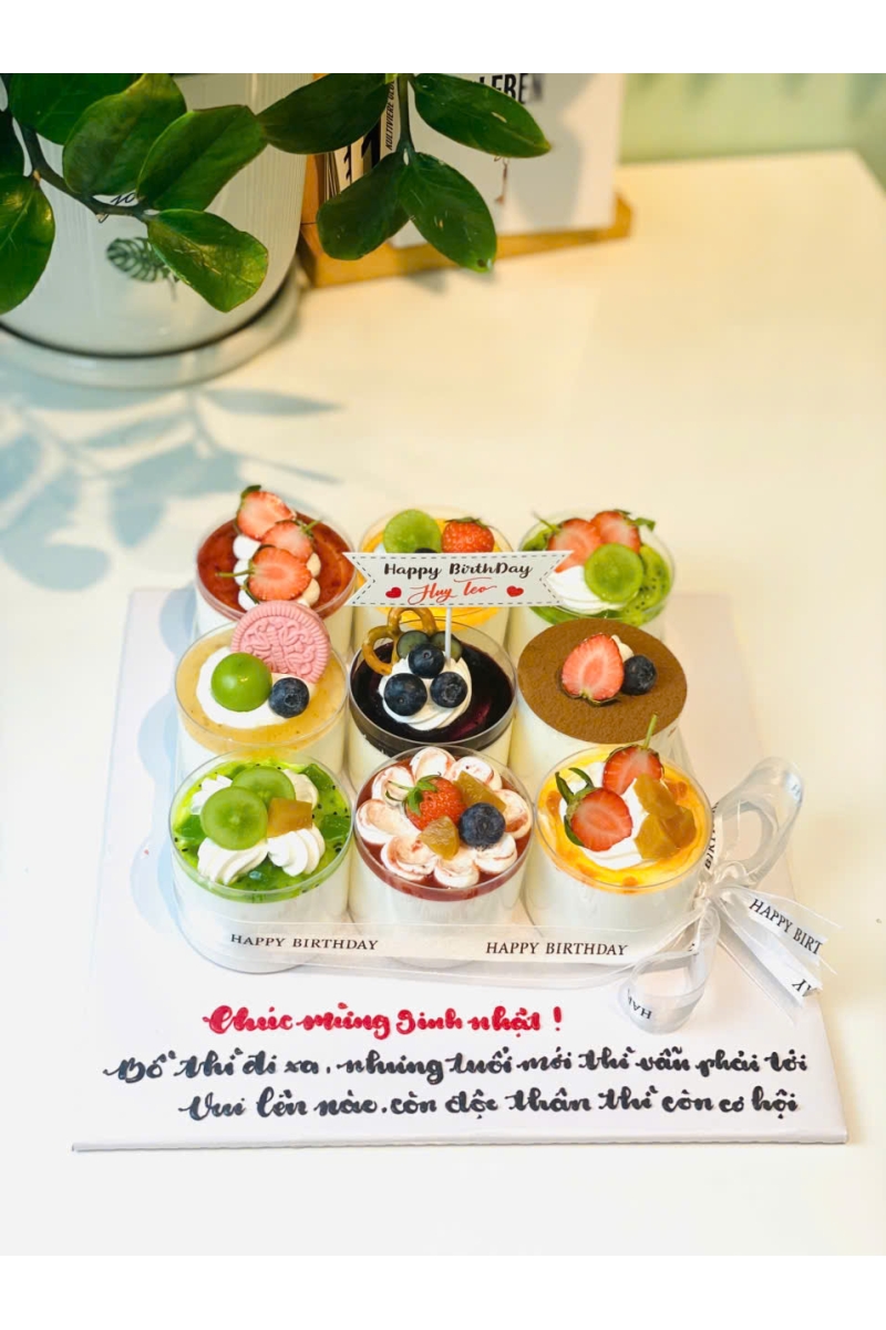Set 9 cupcake tròn