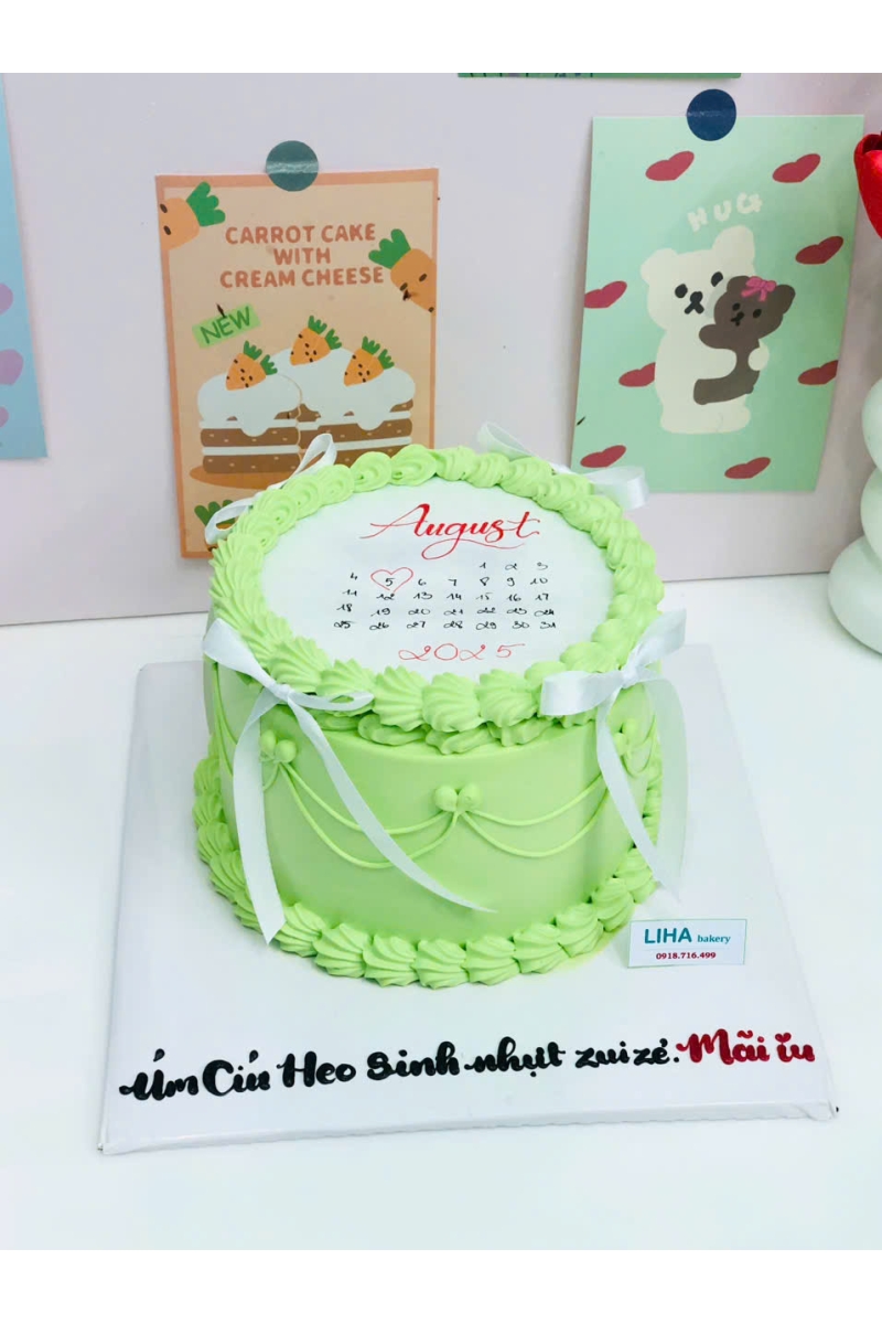 Bánh kem đốt tròn mẫu 7