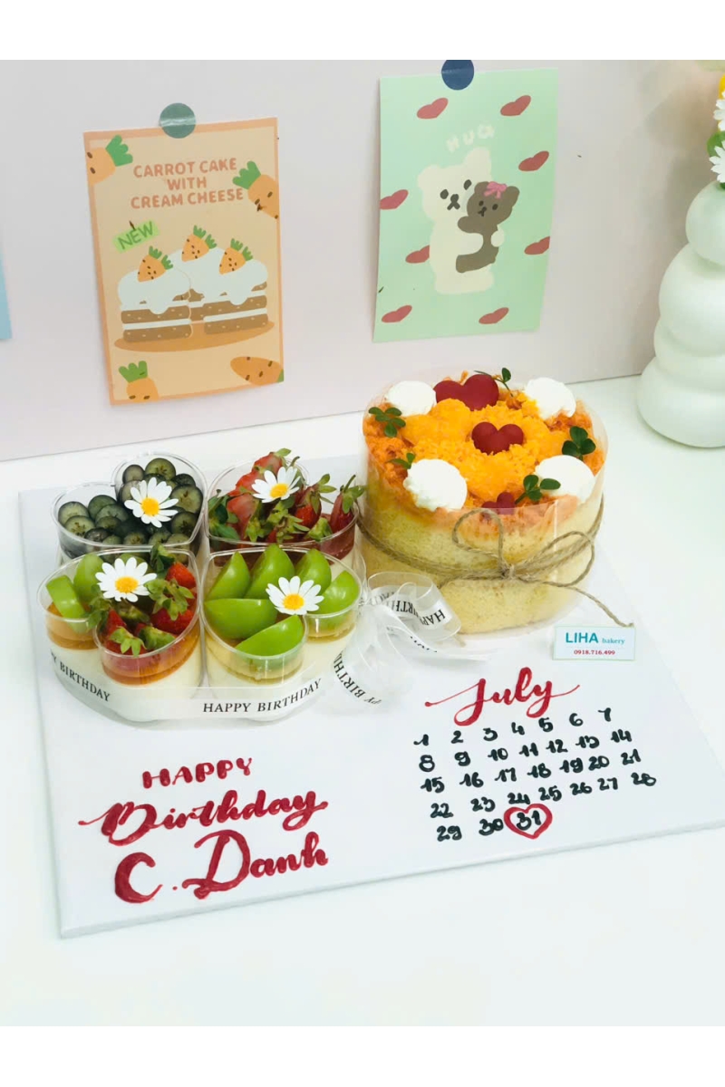 Set 4 panacotta và bông lan trứng muối 12