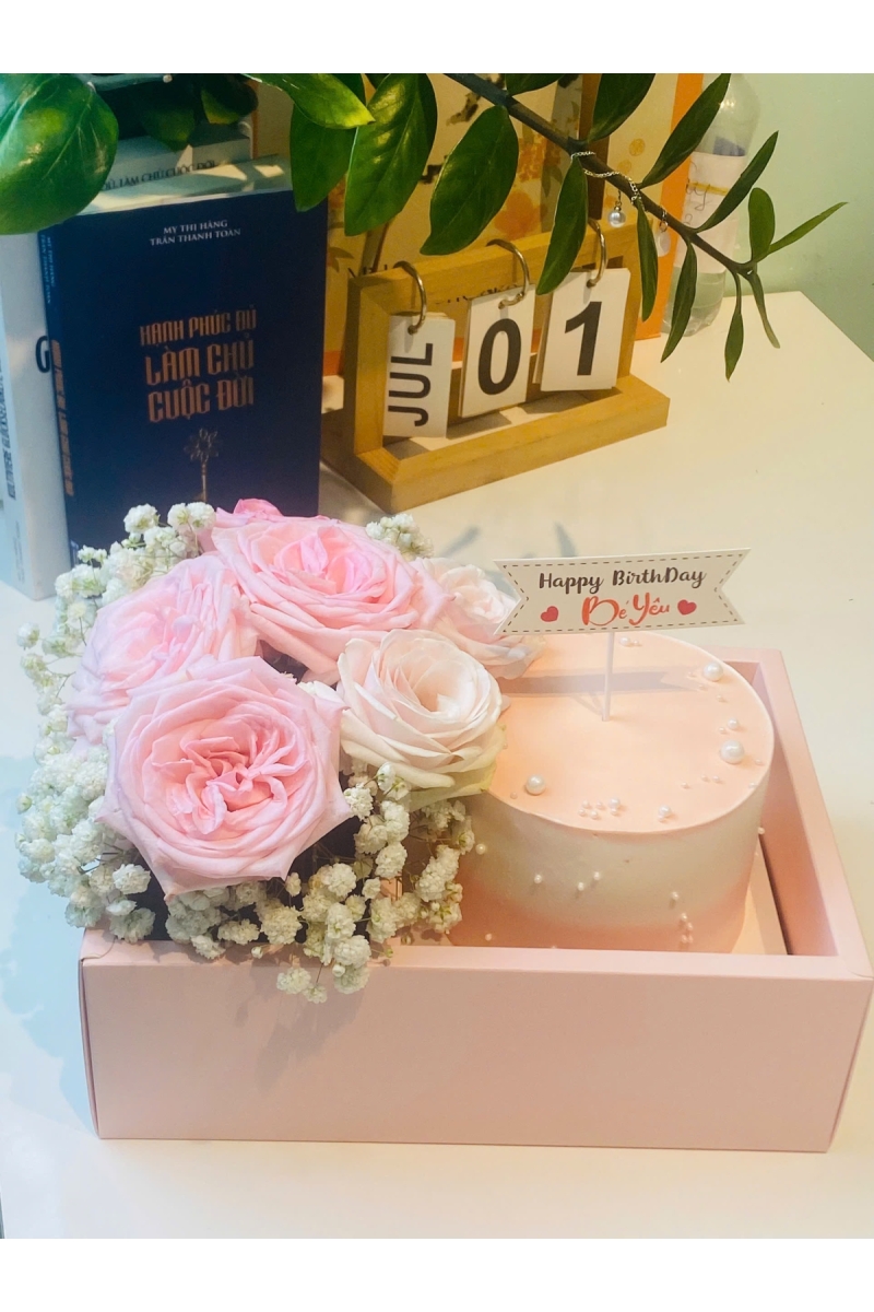 Sét Bánh và hoa hồng đơn sắc