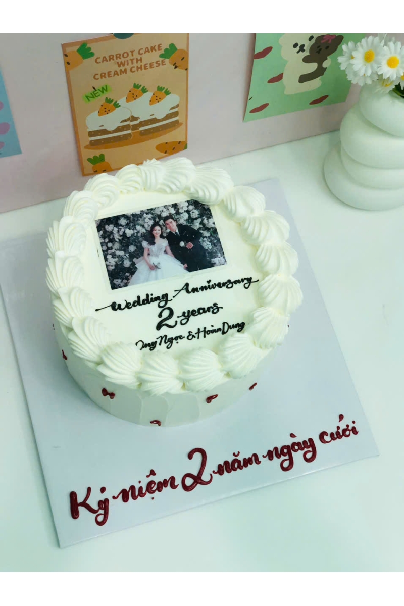 Bánh kem đốt hình in
