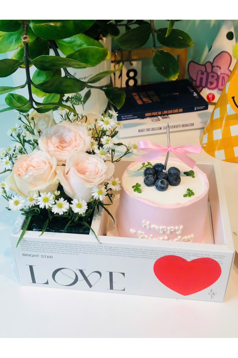 Sét Bánh và hoa hồng đơn sắc