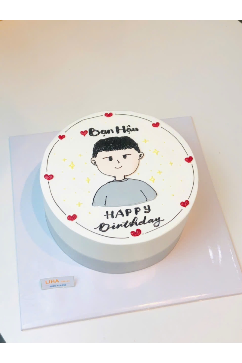 Mẫu bánh chân dung chibi