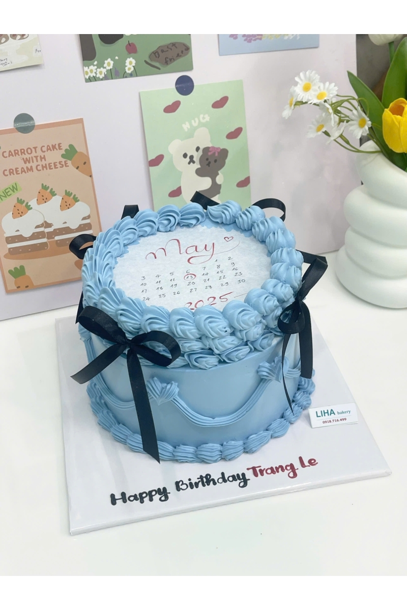 Bánh kem đốt tròn mẫu 7