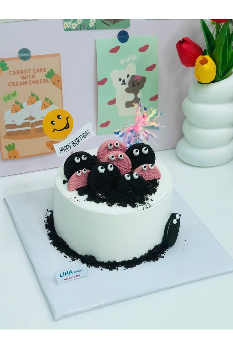Mẫu trang trí bánh oreo
