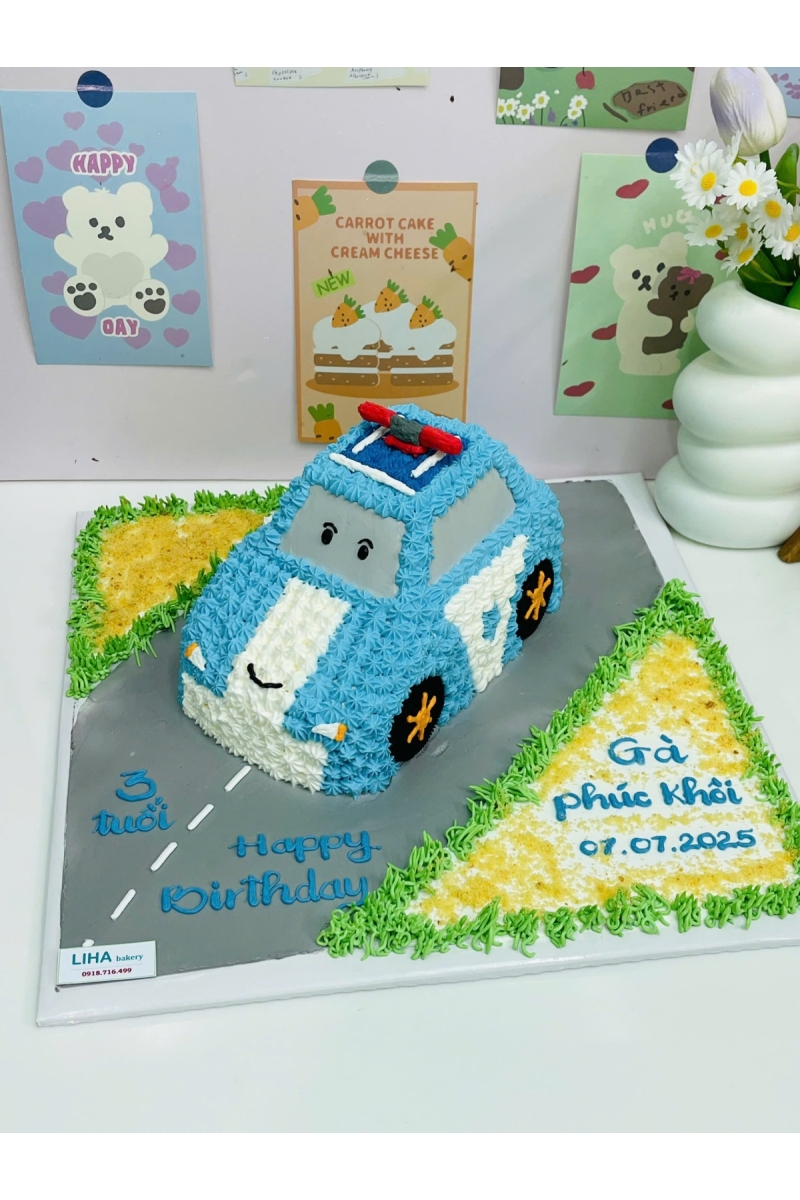 Bánh kem mẫu xe cảnh sát