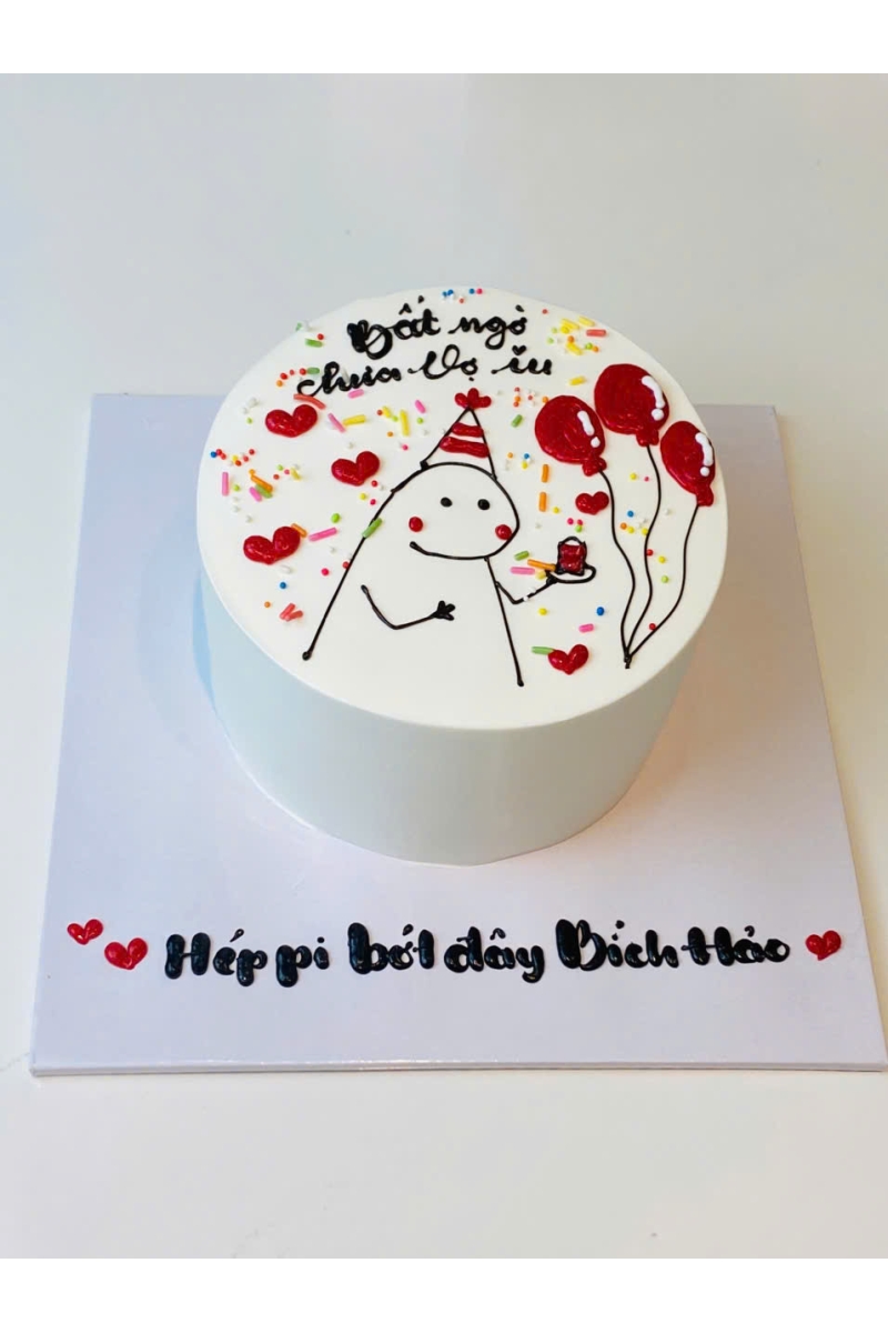 Mẫu bánh chân dung chibi vui nhộn 1