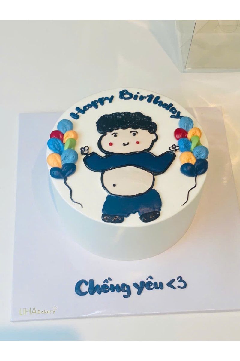 Mẫu bánh chân dung chibi vui nhộn 1