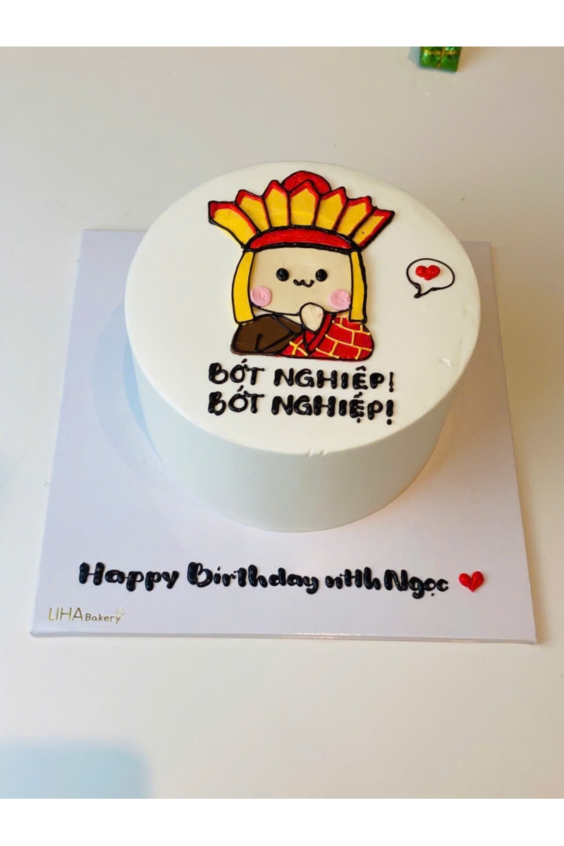 Mẫu bánh chân dung chibi vui nhộn 3